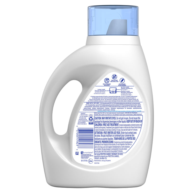 Tide 04182 Free & Gentle Liquid Laundry Detergent, 46 Oz