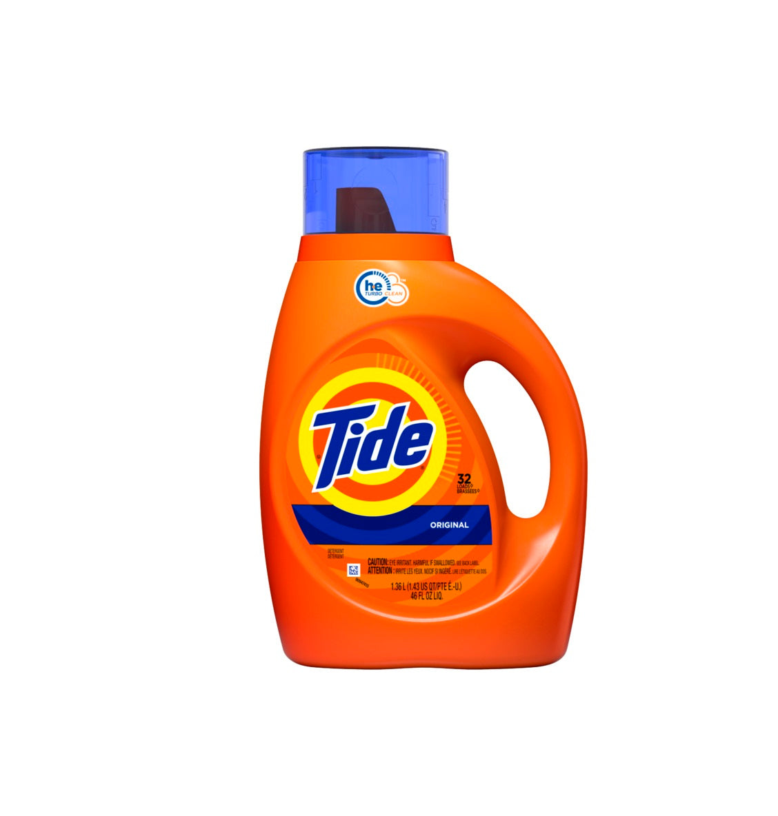 Tide 04021 HE Liquid Laundry Detergent, 46 oz