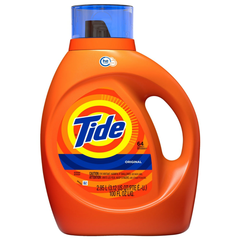 Tide 08886 Liquid Laundry Detergent, Original Scent, 100 Oz