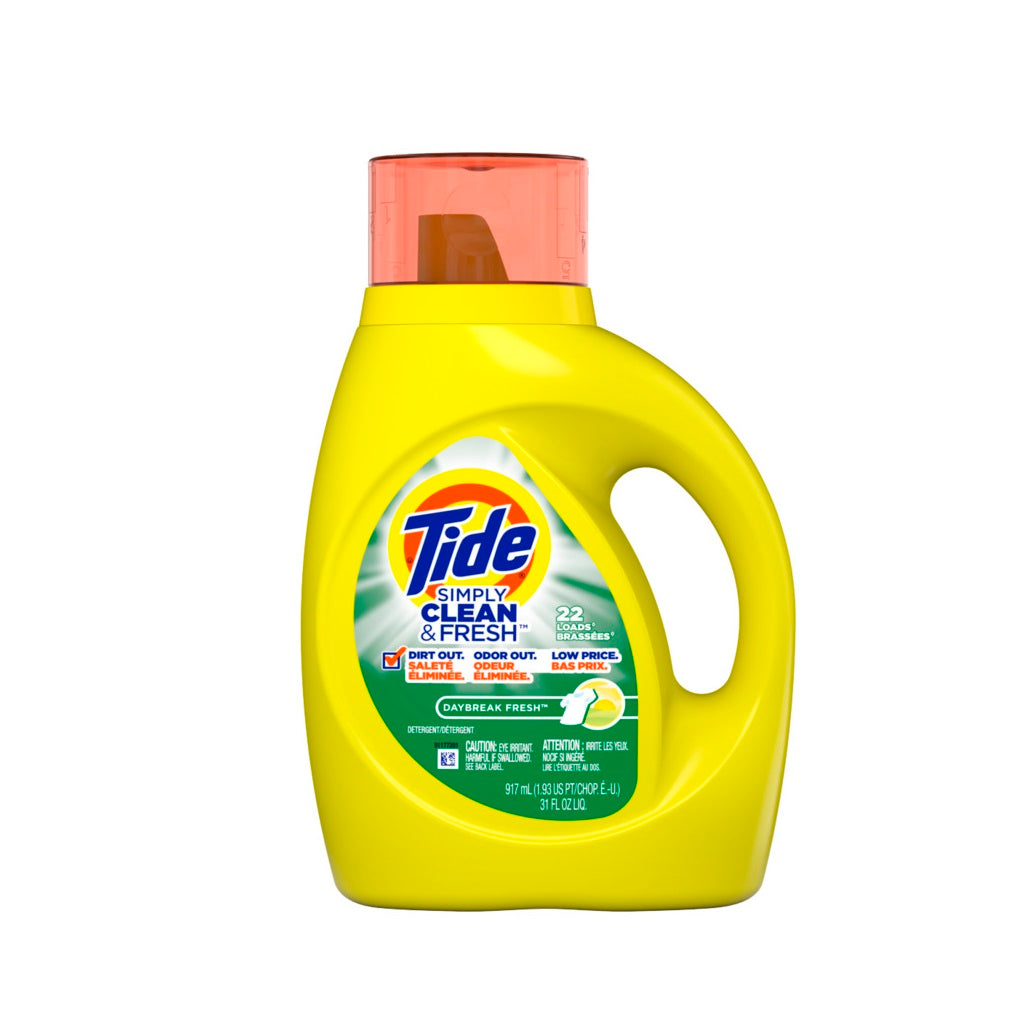 Tide 04472 Simply Clean & Fresh Liquid Laundry Detergent, 31 Oz
