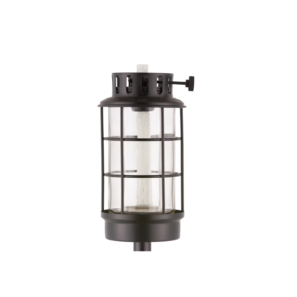 Tiki 1120096 Convertible Lantern Outdoor Torch, Black, Metal