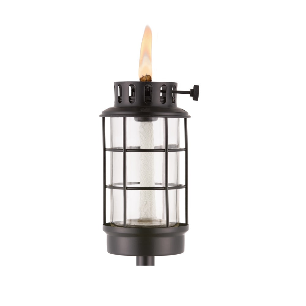 Tiki 1120096 Convertible Lantern Outdoor Torch, Black, Metal