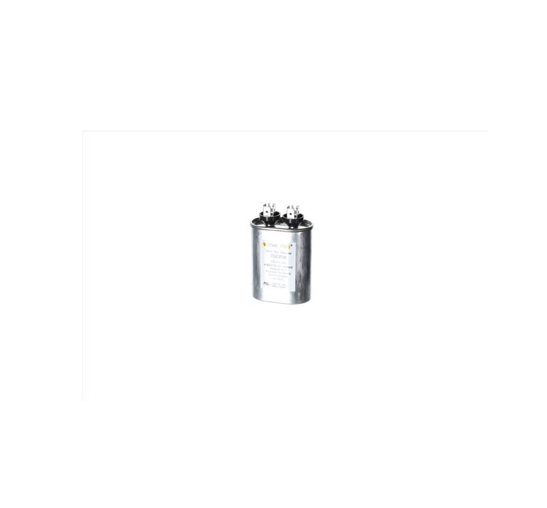 Titan Pro TOCF10 10 MFD Oval Run Capacitor, Aluminum