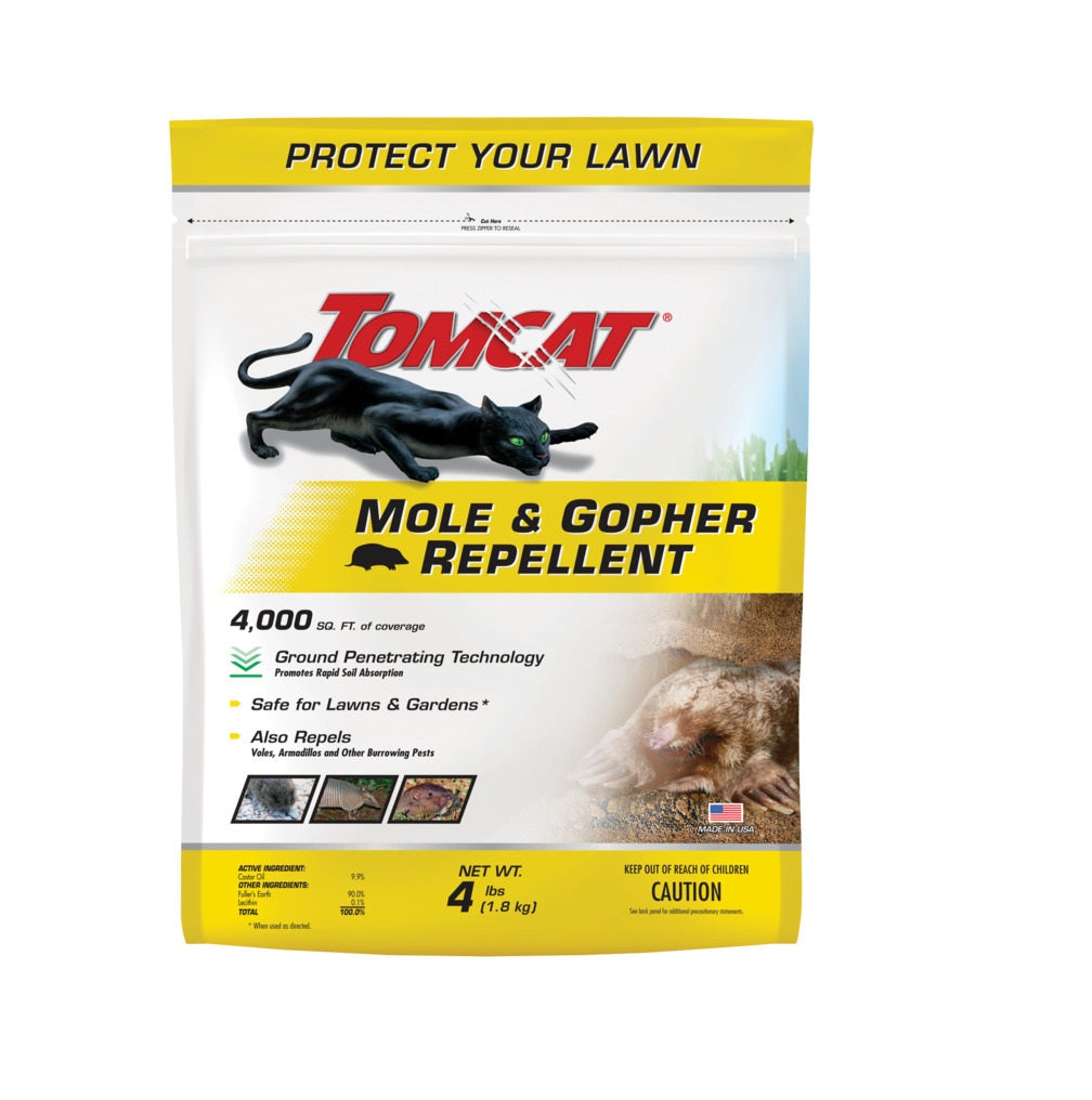 Tomcat 0348304 Mole and Gopher Repellent Granule, 4000 sq-ft