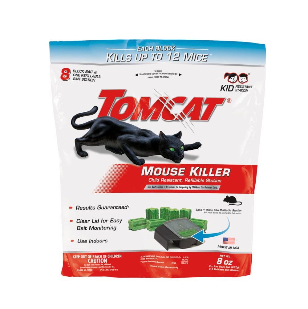 Tomcat 0371310 Mouse Killer Refillable Bait Station