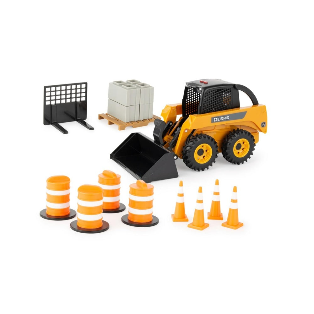 Tomy 47349 Big Farm John Deere Skid Steer Set, Plastic