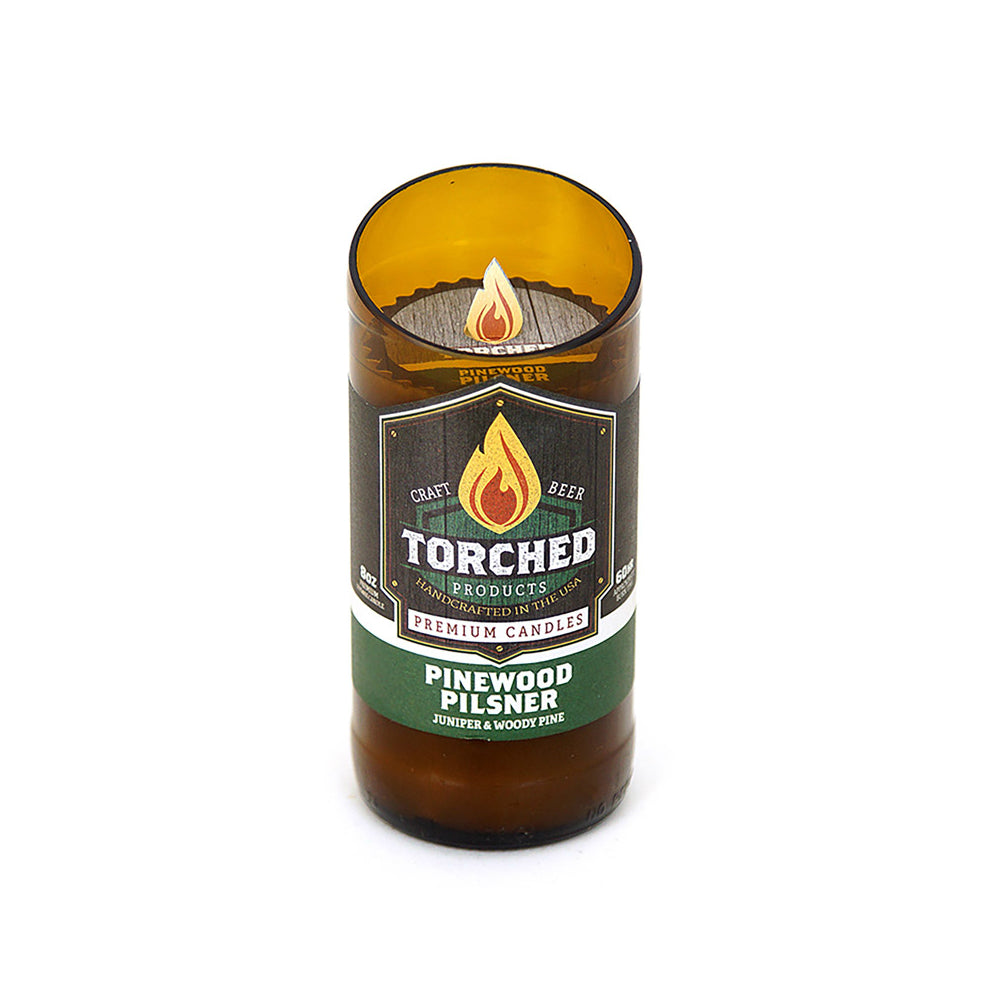 Torched 1922-WP-288 Pinewood Pilsner Candle, Amber