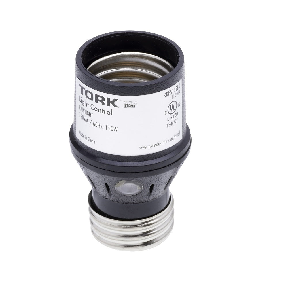 Tork RKPS102BK Photocontrol Socket Adapter, 150/75 Watts