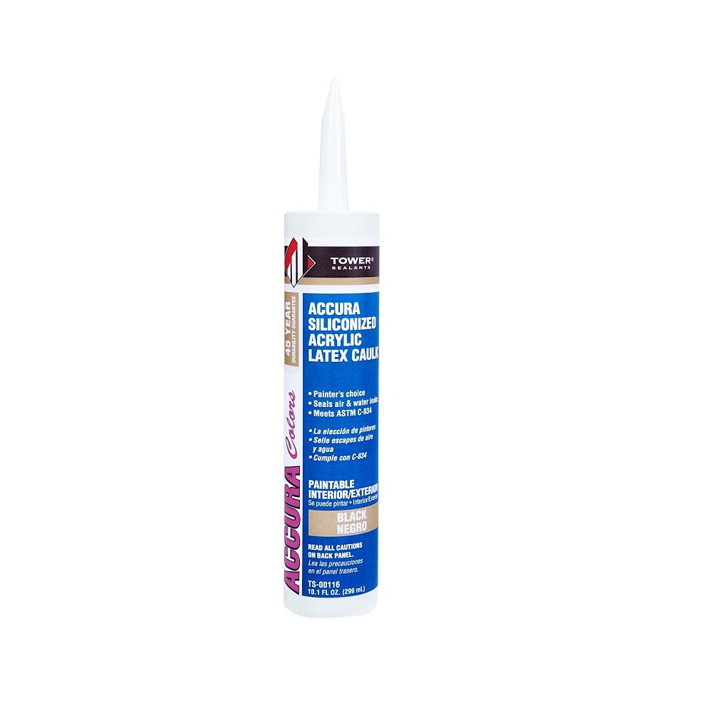 Tower Sealants TS-00116 Accura Silicone Caulk, 10.1 Ounce