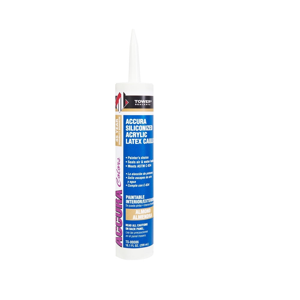 Tower Sealants TS-00086 Accura Silicone Caulk, 10.1 Ounce