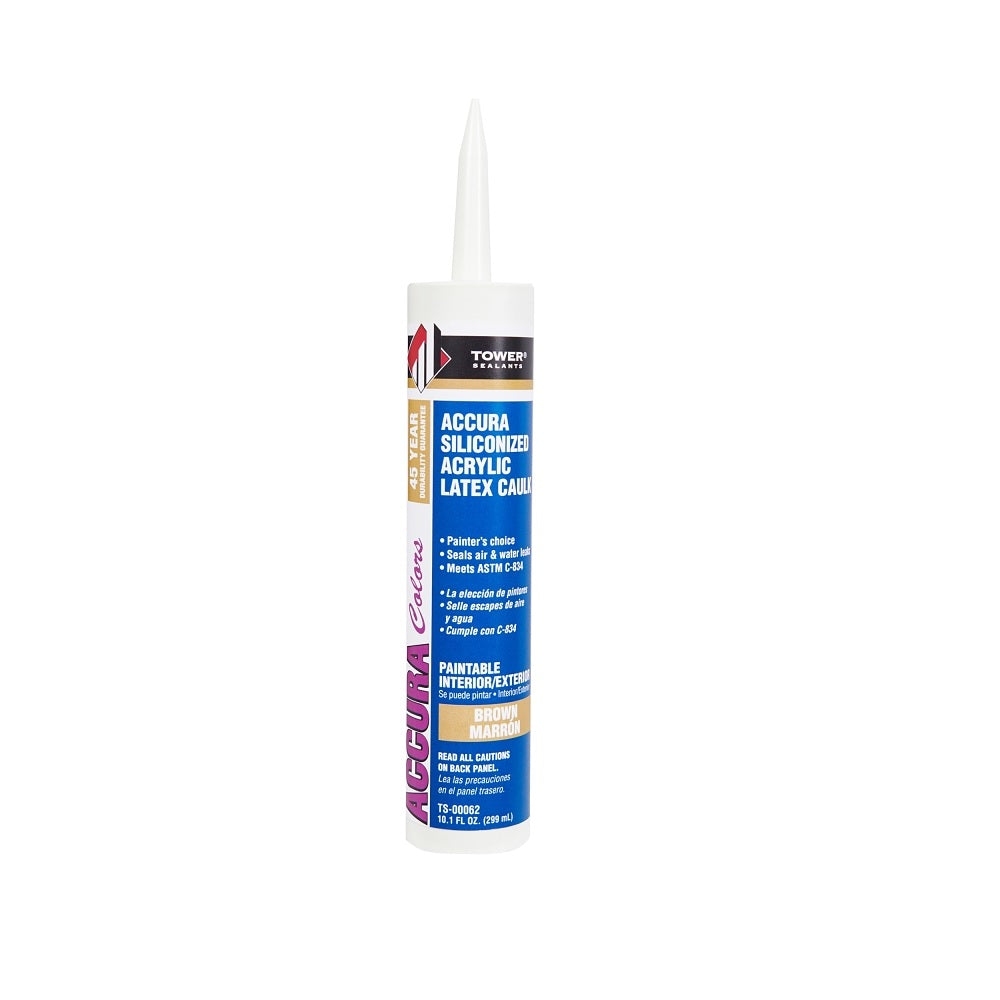 Tower Sealants TS-00062 Accura Silicone Caulk, 10.1 Ounce