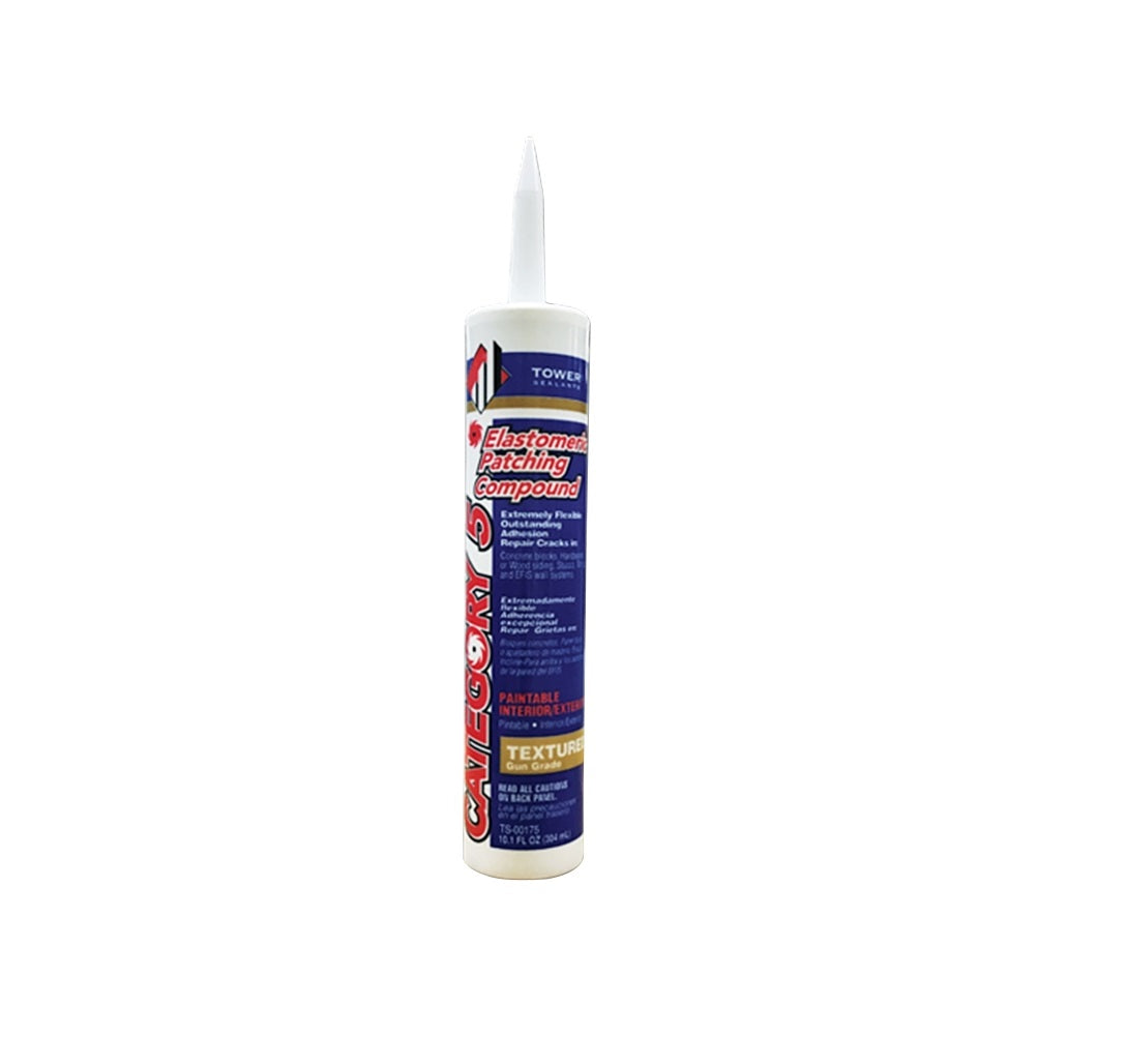 Tower Sealants TS-00175 CATEGORY 5 Gun-Grade Textured Patch, White, 10.1 Oz