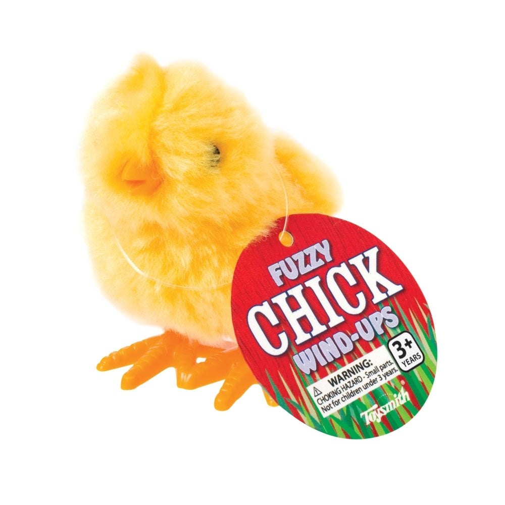 Toysmith 2031 Fuzzy Chick Wind Up Toy, Plastic
