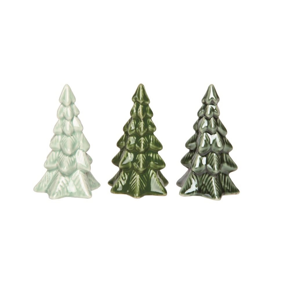 Transpac TC00648 Iridescent Christmas Tree, 4 Inch