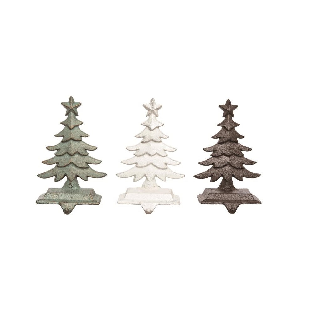 Transpac TC01165 Stocking Holder Rustic Tree, Assorted Color