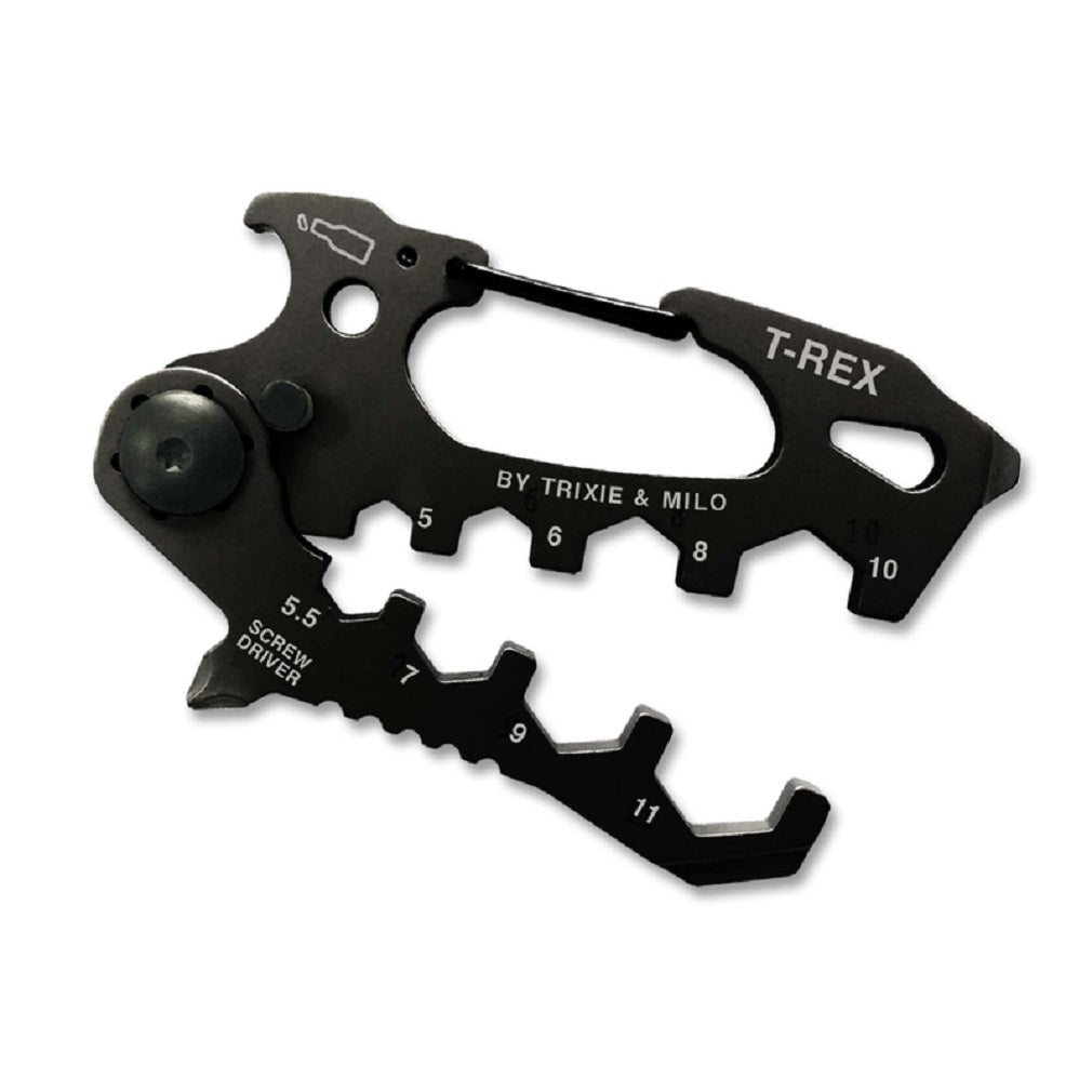 Trixie and Milo TOOL-TREX Carabiner Multi-Tool, Black