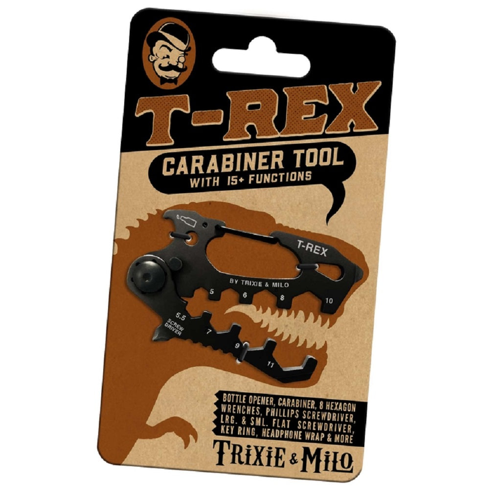 Trixie and Milo TOOL-TREX Carabiner Multi-Tool, Black