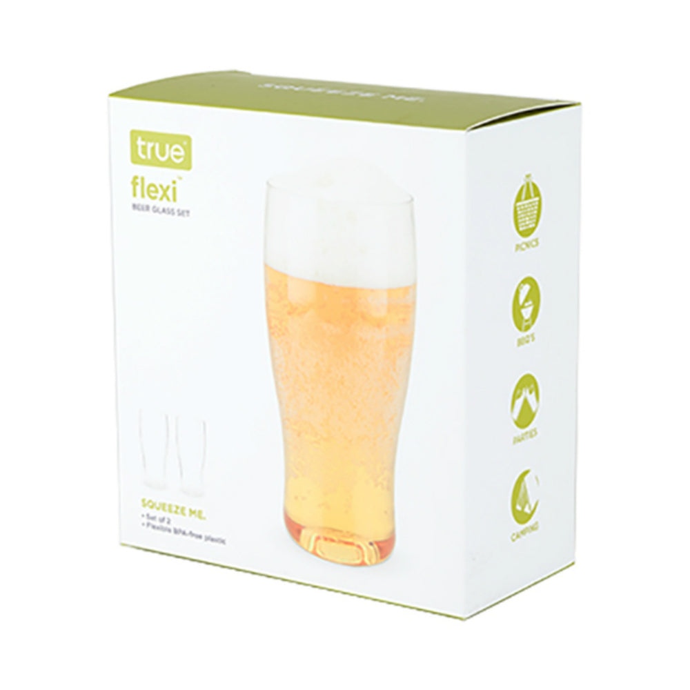 True 5233 Flexi Beer Glass, Plastic, Clear