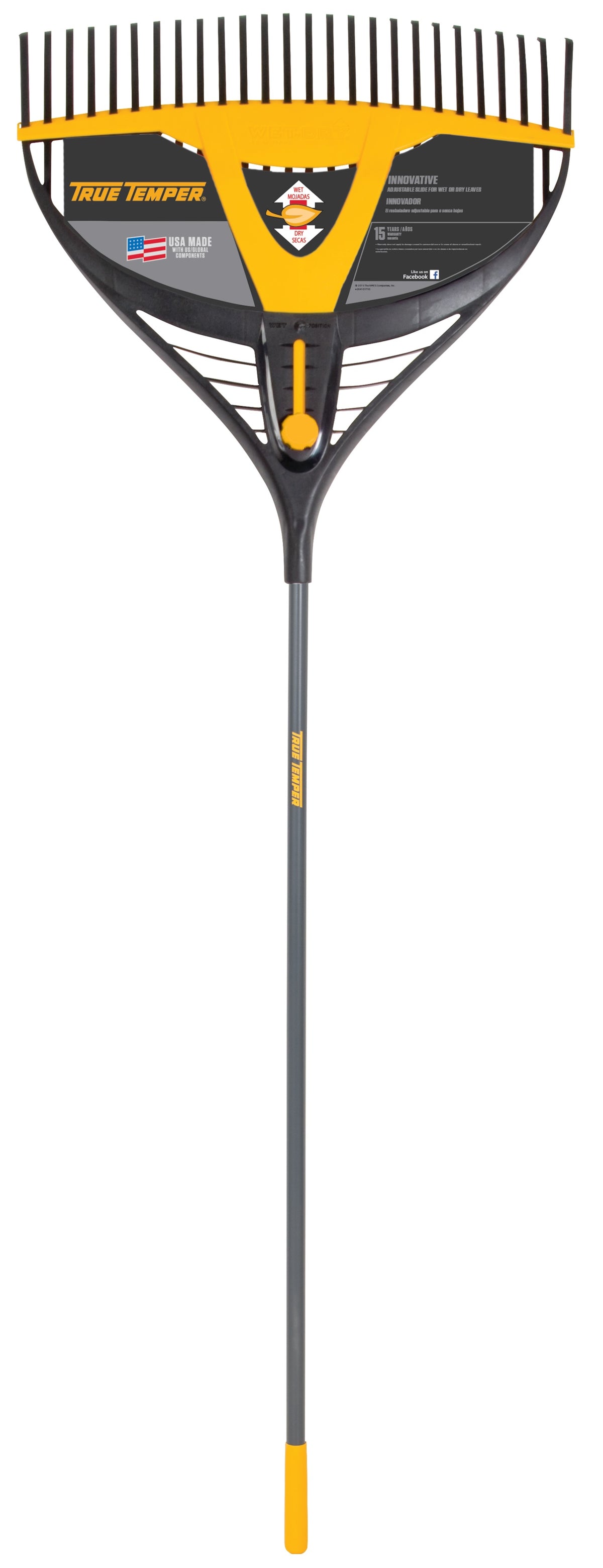 True Temper 2916900 Wet-N-Dry Leaf Rake, 26"