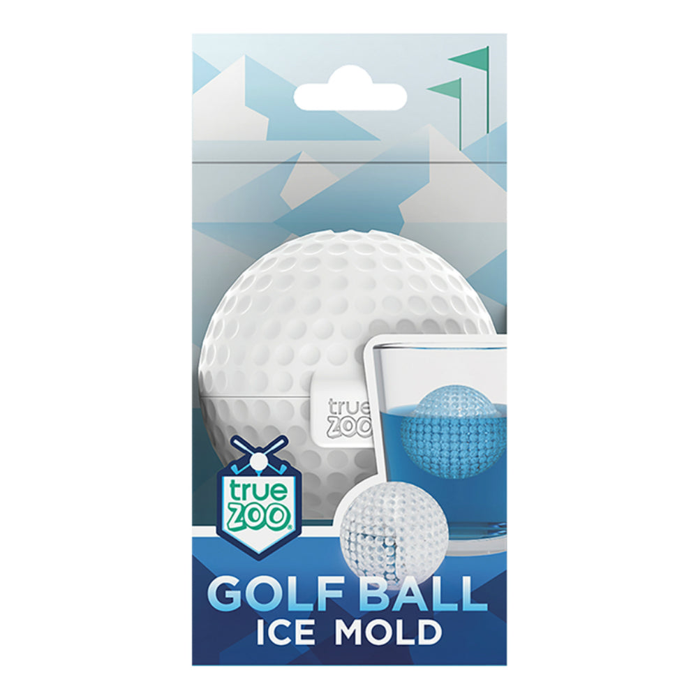 TrueZoo 4227 Golf Ball Ice Mold, Silicone, White