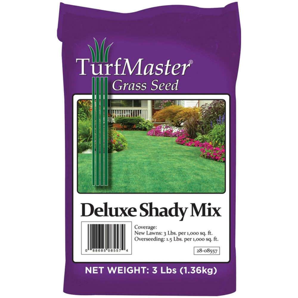 TurfMaster 28-29335 Deluxe Shady Mix Grass Seed, 3 lb