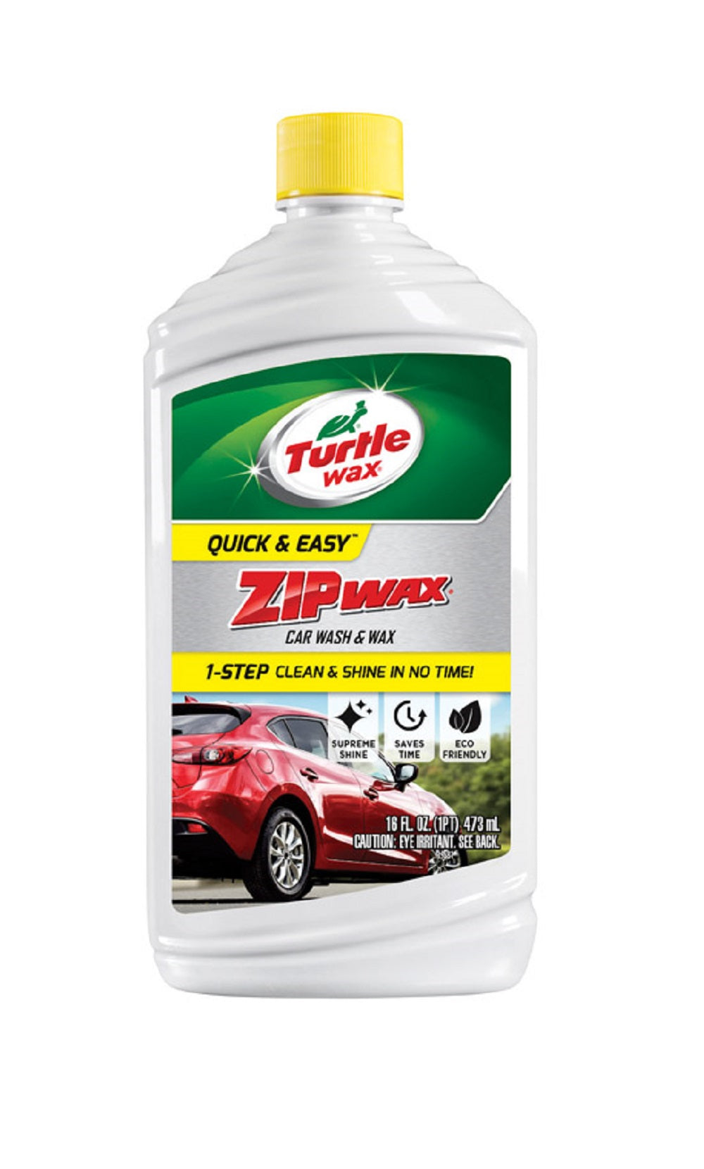 Turtle Wax T75A Zip Wax Car Wash, 16 Oz