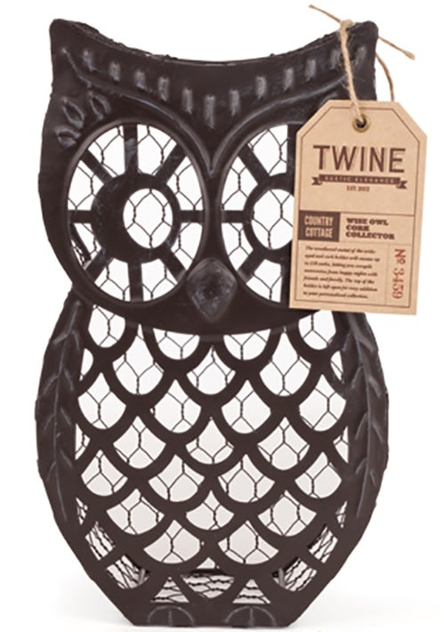 Twine 3459 Wise Owl Cork Holder, Brown