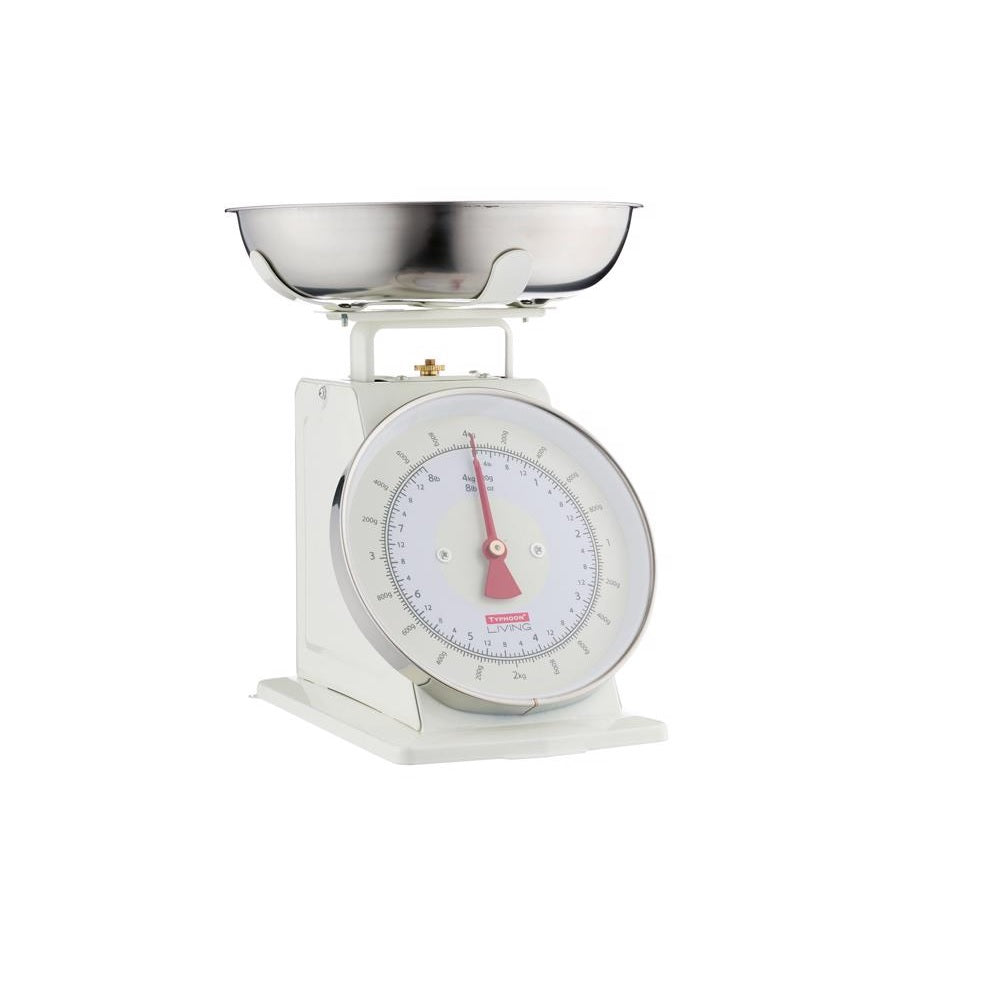 Typhoon 1400.148 Living Analog Food Scale, Beige, Glass/Metal/Plastic