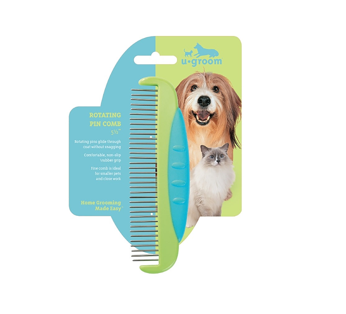 U-Groom US134811/WPGFCMD Dog Comb, Stainless Steel