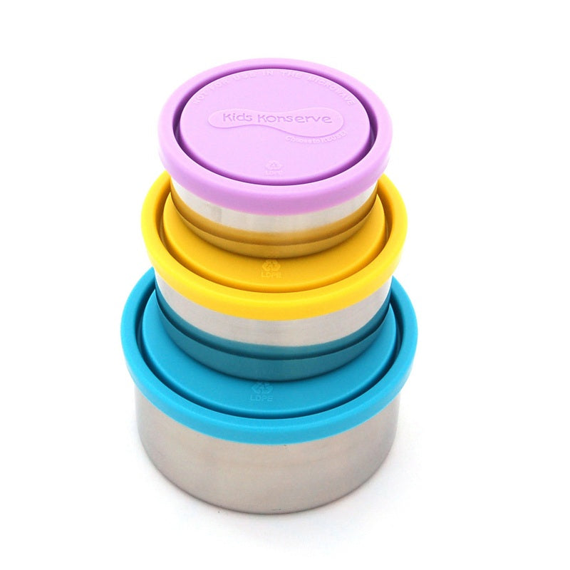 U Konserve KK098 Kids Konserve Food Storage Container, Set of 3