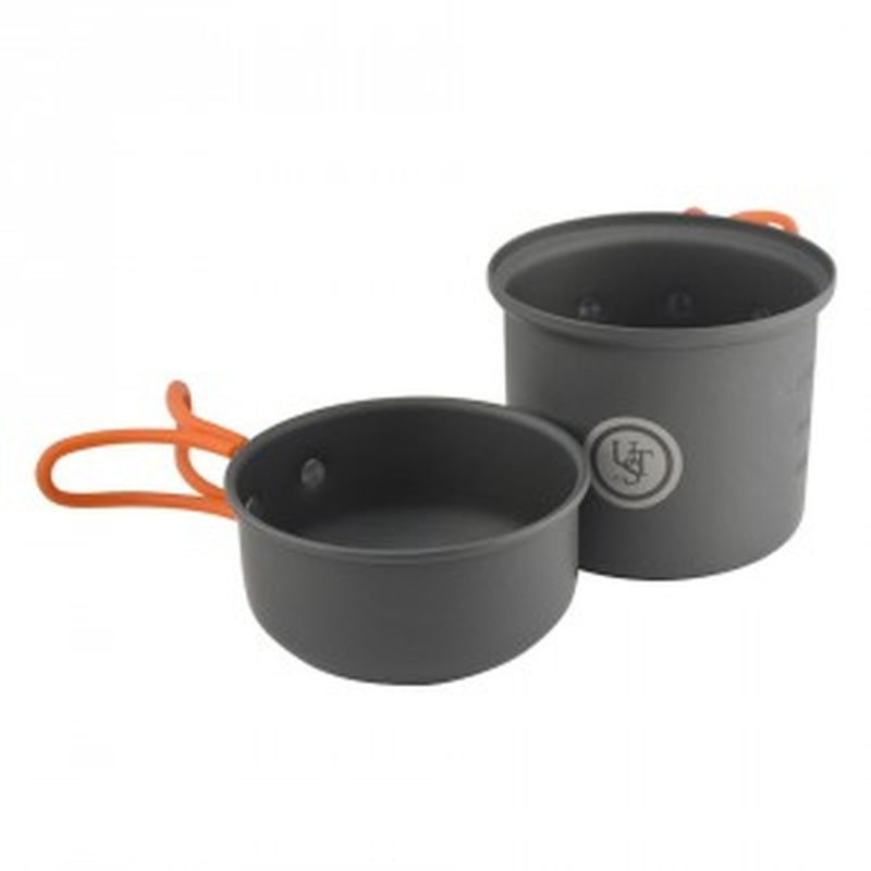 UST 20-02743 Solo Cookware Set, 2 Piece, Grey/Orange