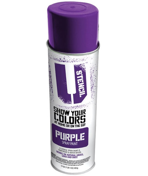 U-Stencil SP17 - PPL Matte Spray Paint, Purple, 17 Oz