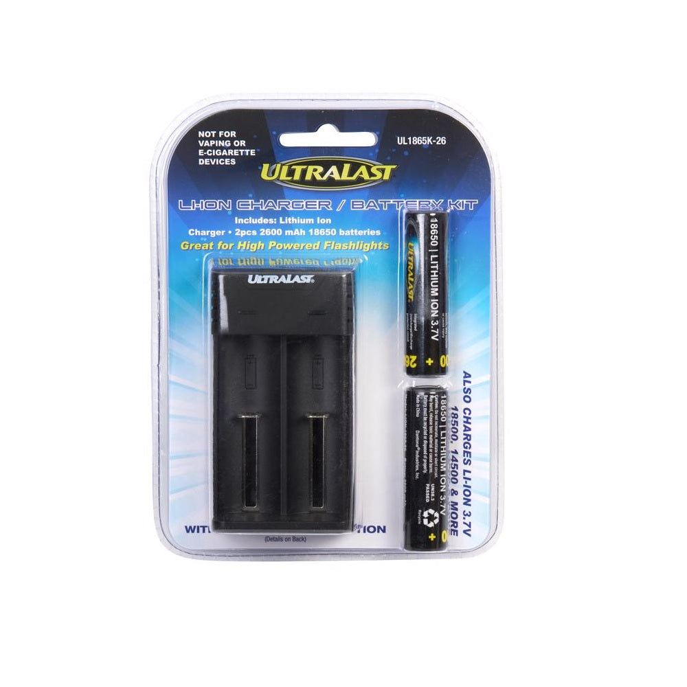UltraLast UL1865K-26 Rechargeable Batteries and Charger Set
