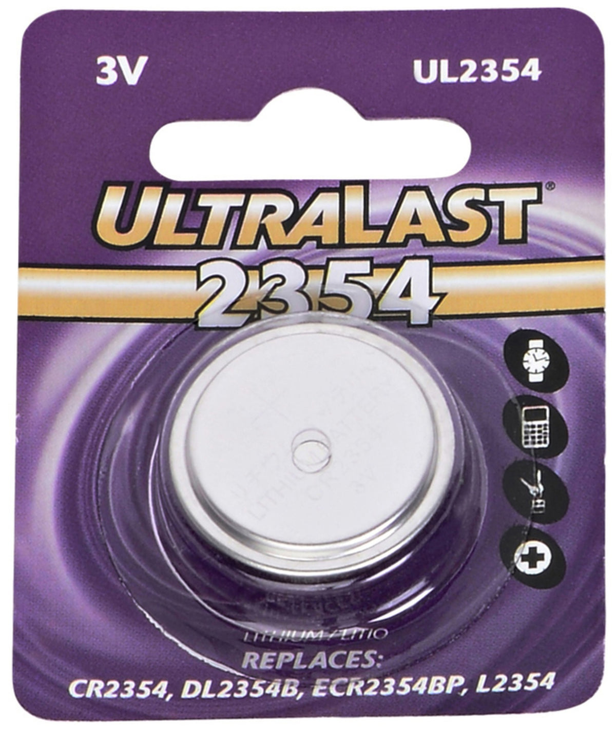 Ultralast UL2354 Lithium Keyless Entry Battery, 3 Volt