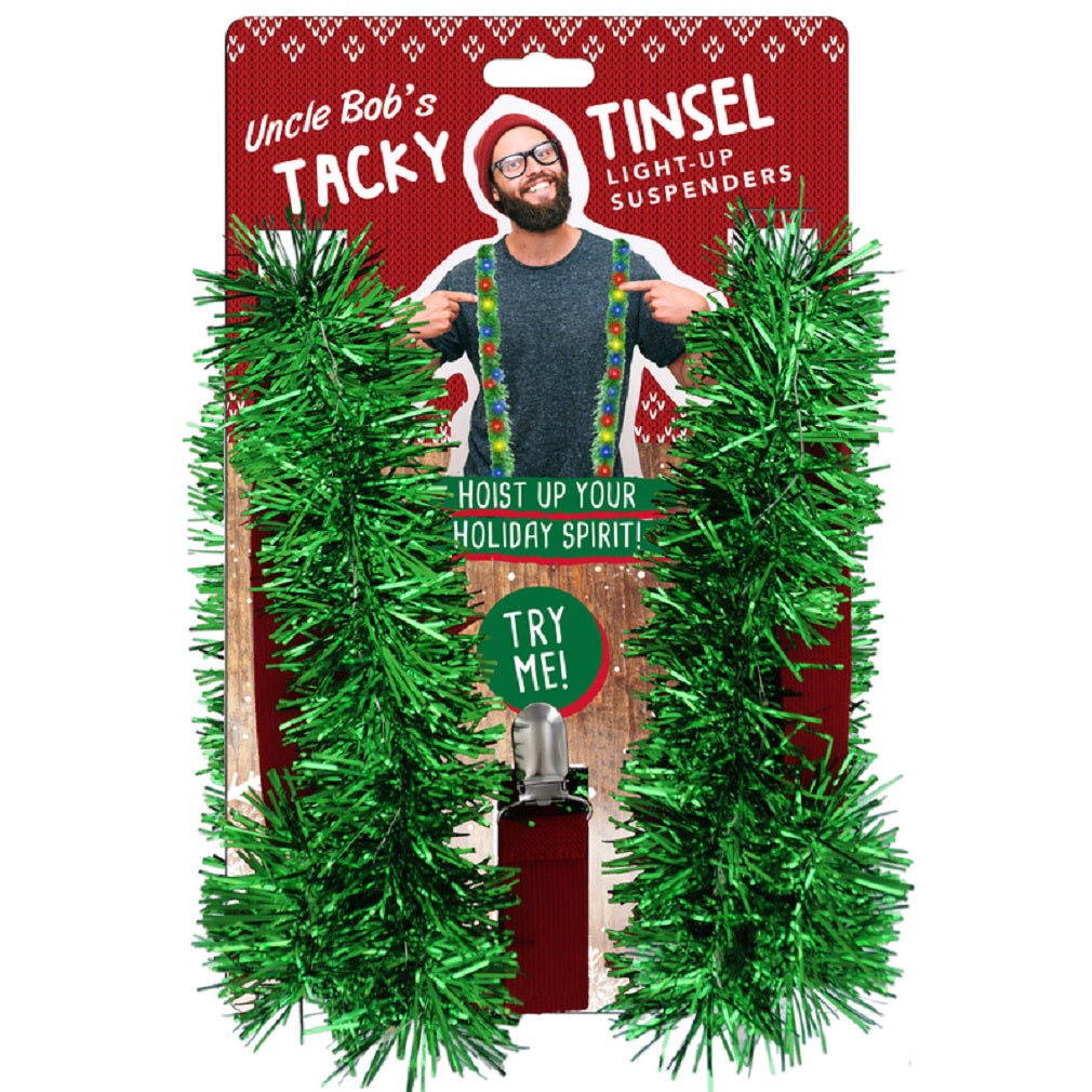 Uncle Bobs X-LTSUS Christmas Light Up Garland Suspenders