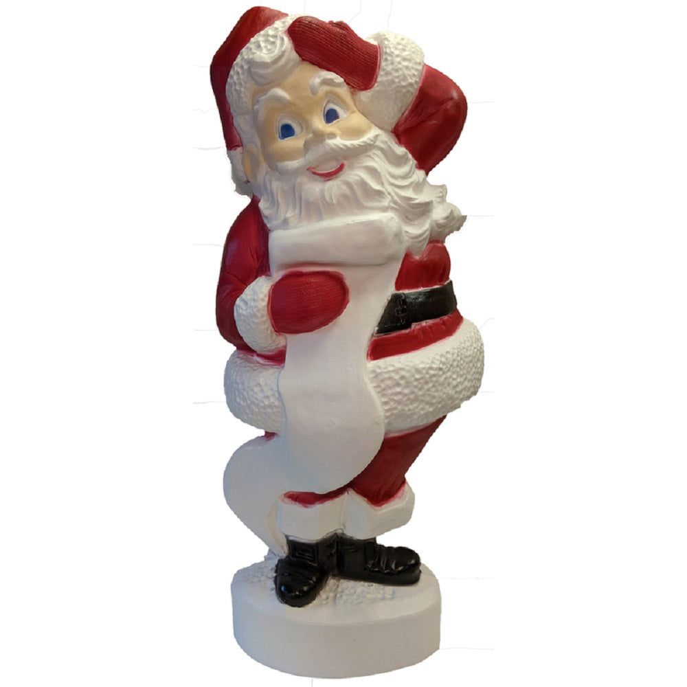 Union Products 75180 Blow Mold Christmas Santa, Red & White, 43 inch