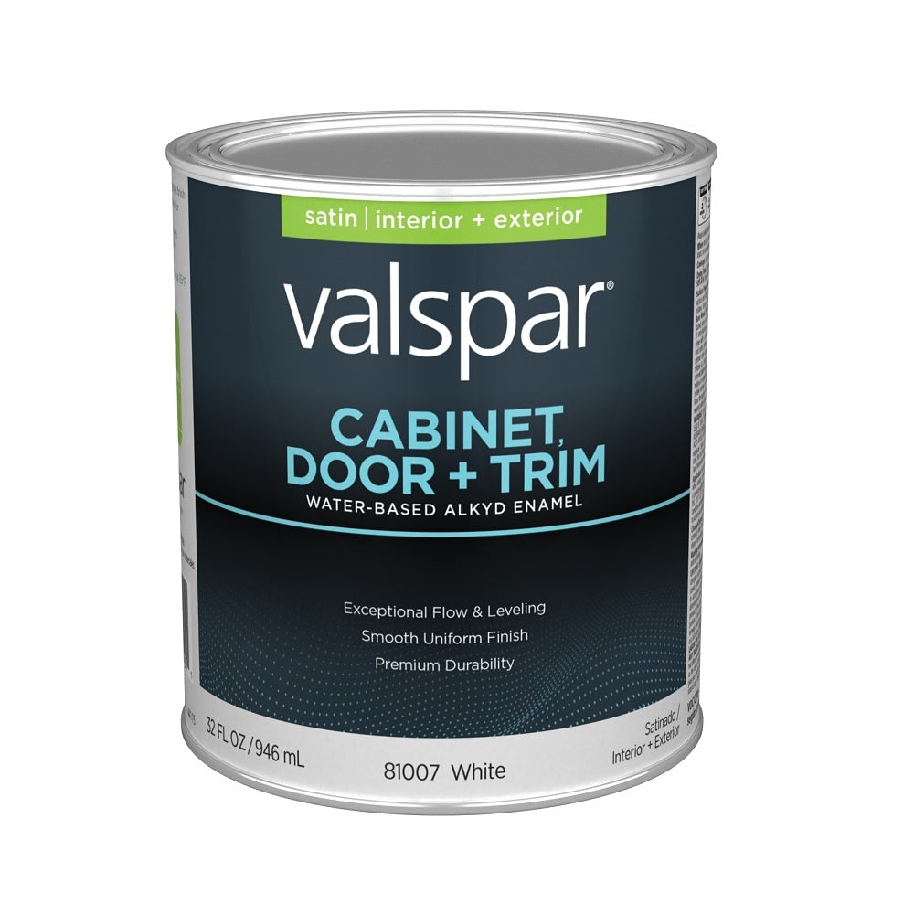 Valspar 028.0081007.005 Cabinet Door & Trim Satin, 1 Quart