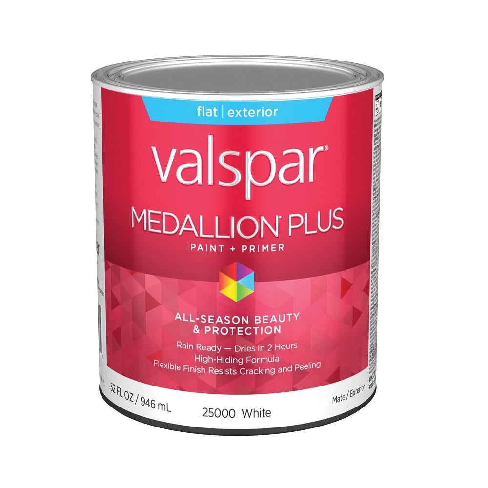 Valspar 028.0025000.005 Medallion Plus Latex Paint, 1 Quart