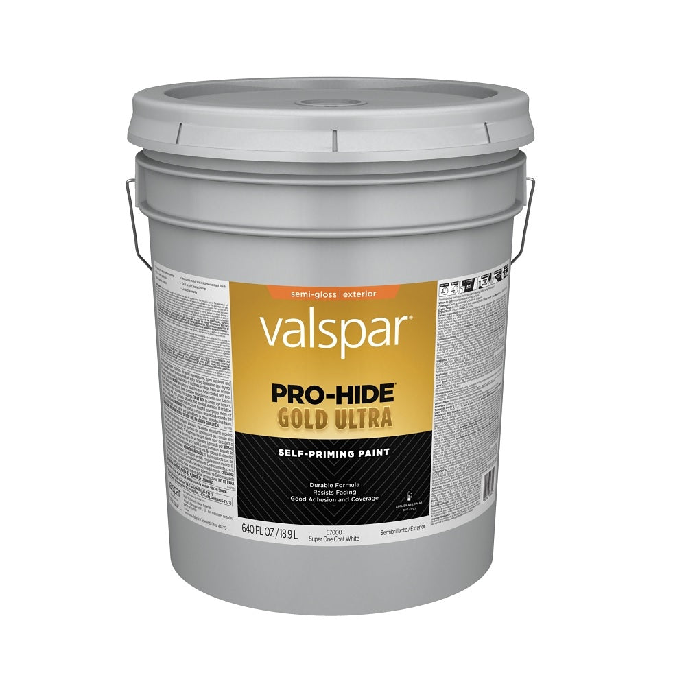 Valspar 028.0067000.008 Pro-Hide Gold Ultra Exterior Self-Priming Paint, 5 Gallon