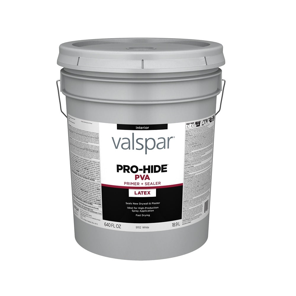 Valspar 028.0091112.008 Pro-Hide Interior PVA Primer, 5 Gallon