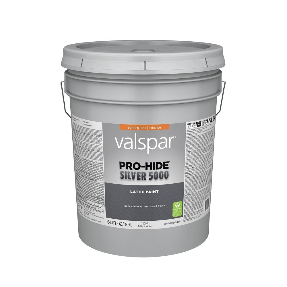 Valspar 028.0073007.008 Pro-Hide Silver 5000 Interior Latex Paint, 5 Gallon