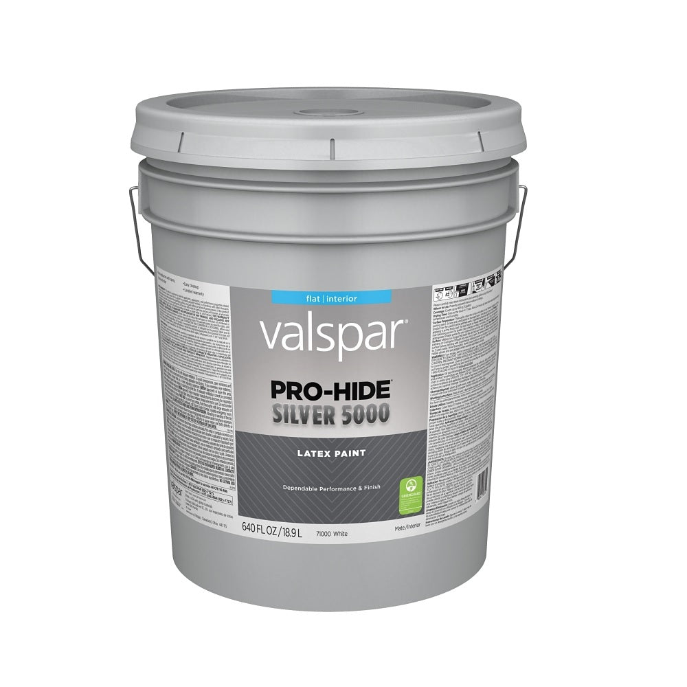 Valspar 028.0071000.008 Pro-Hide Silver 5000 Latex Paint, 5 Gallon