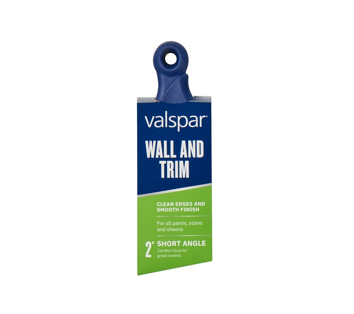 Valspar 880289200 Wall and Trim Sash Brush, Polyester Bristle, Ergonomic, Short Handle