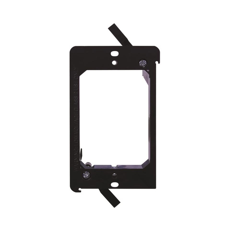 Vanco MB1-AC Old Work Rectangle Low Voltage Mounting Bracket, Black