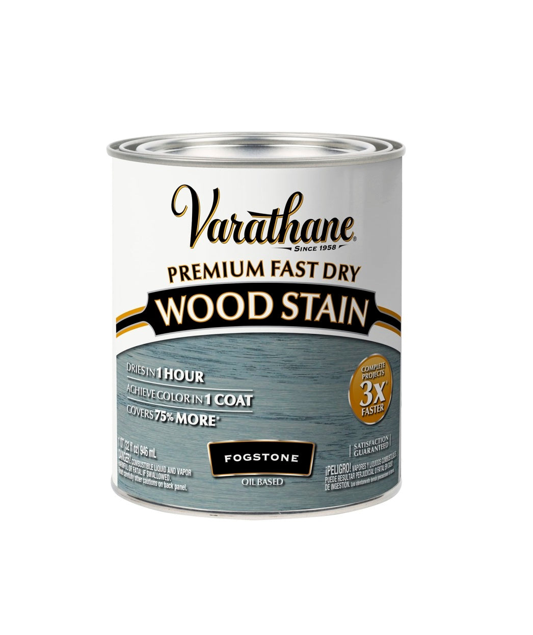 Varathane 370720 Premium Fast Dry Wood Stain, Fogstone, 1 Quart