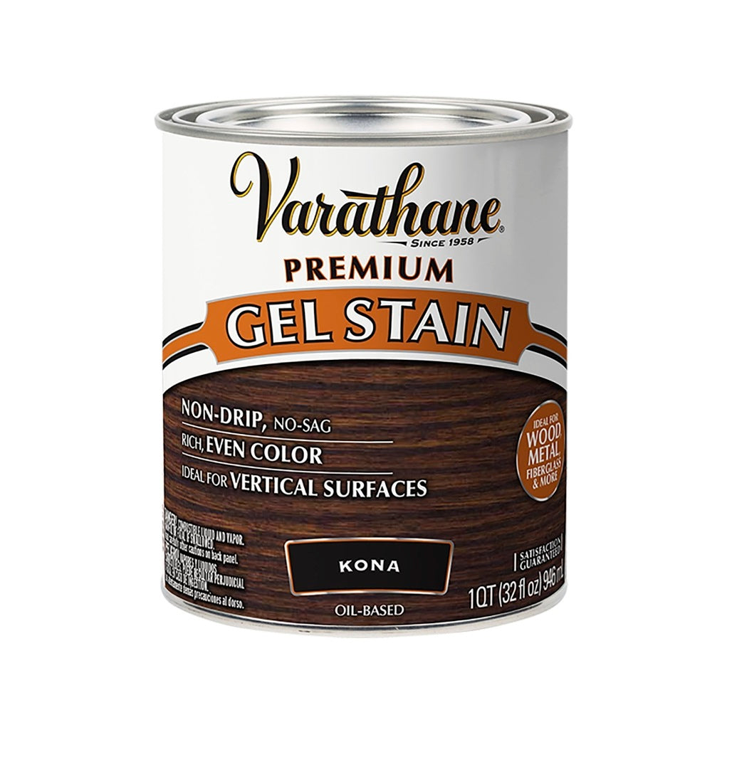 Varathane 358174 Premium Gel Stain, Kona, 1 Quart