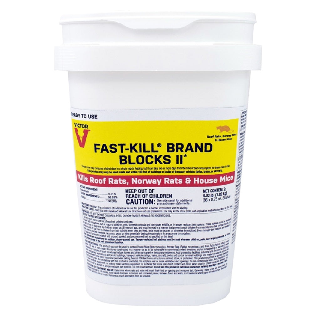 Victor M904 Fast-Kill Brand Blocks II Rodenticide Bait