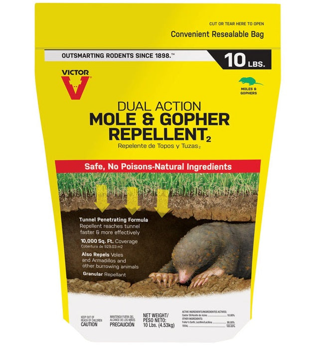 Victor M7002-2 Mole & Gopher Animal Repellent, 10 Lbs