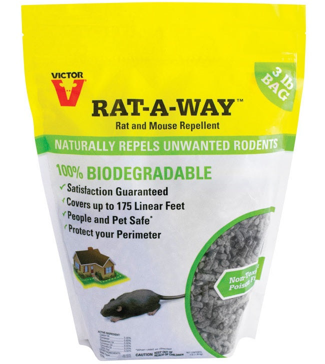 Victor M807 Rat-A-Way Rat Repellent, 3 Lbs