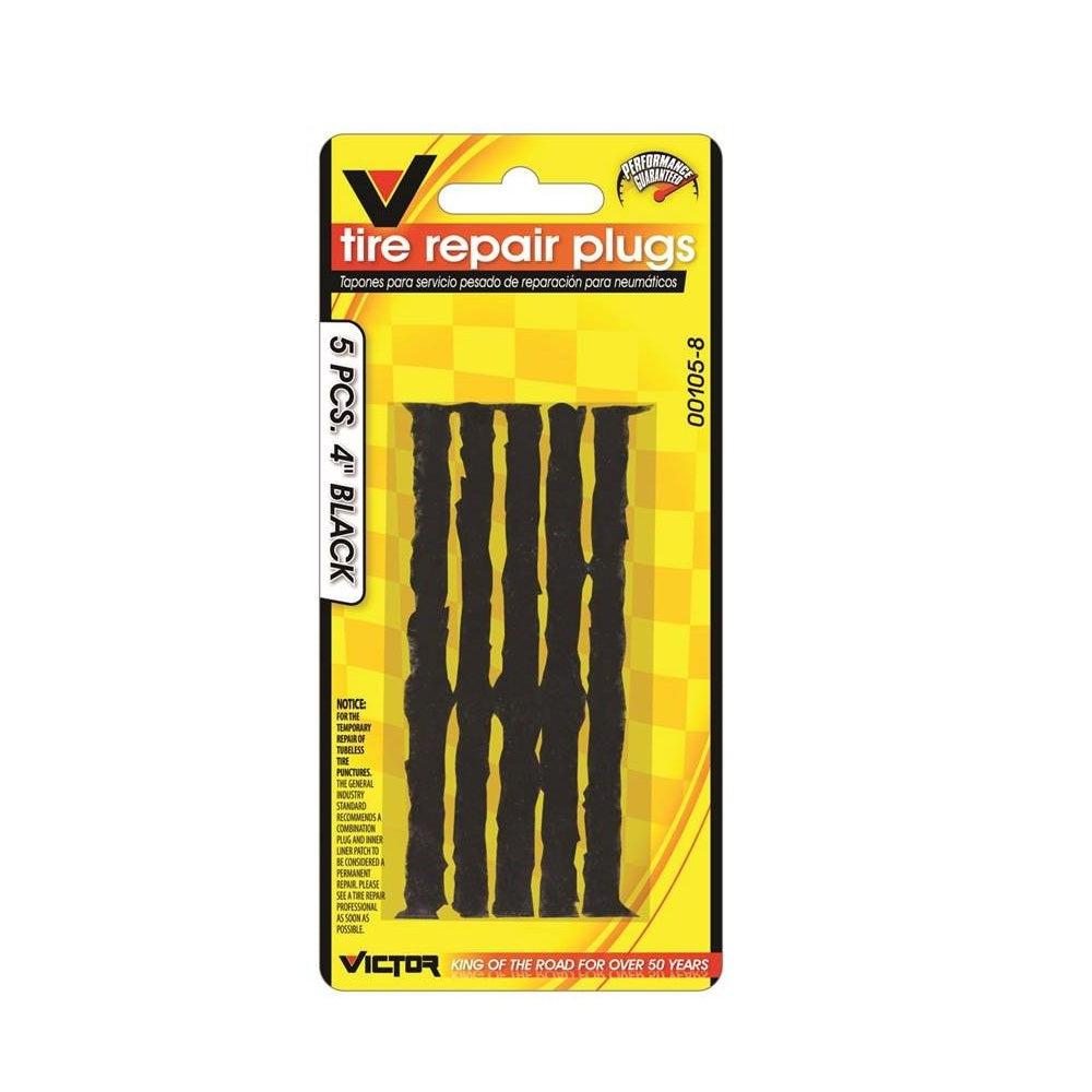 Victor 22-5-70105-8 Tire Plug Refill Kit, Black